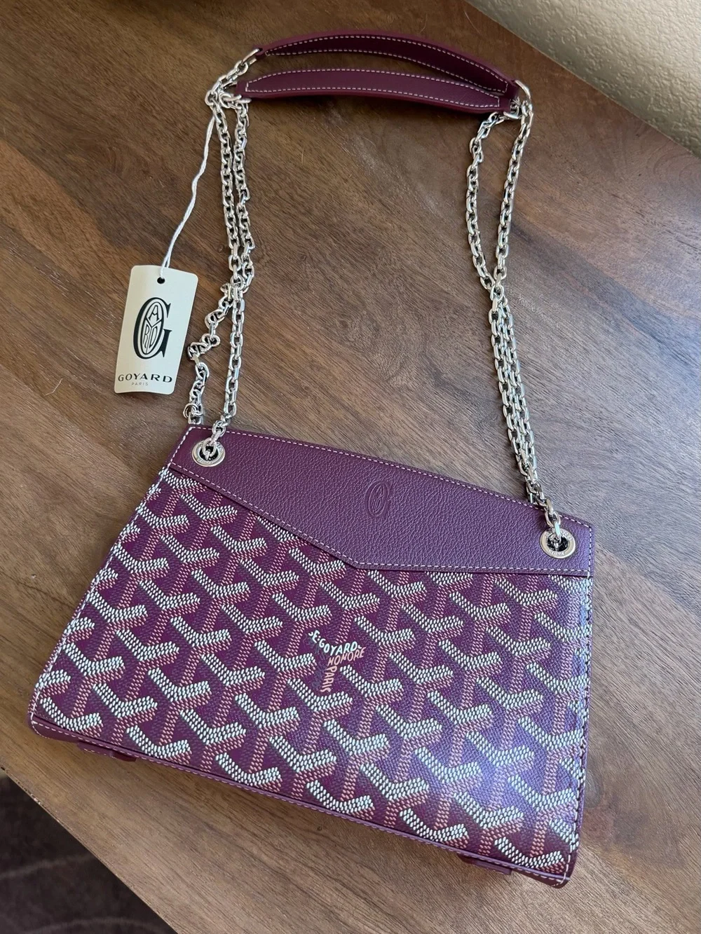 Rouette Structuré Mini Bag Burgundy